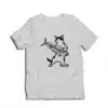 Cat Playing Fish Bone Guitar T-Shirt