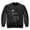 No Bitches Funny Pixelated Dinosaur Sweatshirt