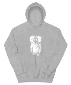 Sad Kitten Standing Cat Meme Hoodie