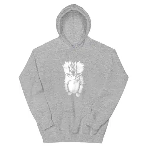 Sad Kitten Standing Cat Meme Hoodie