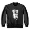 Sad Kitten Standing Cat Meme Sweatshirt