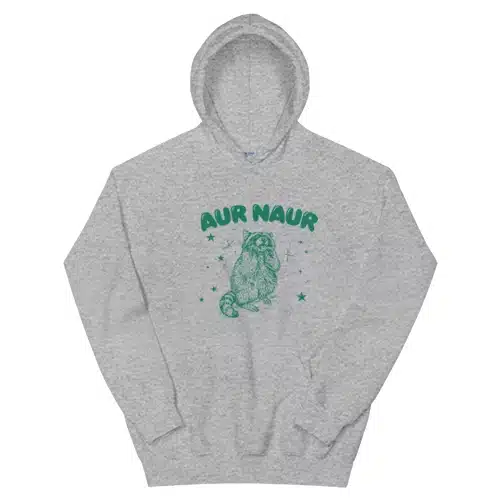 Aur Naur Raccoon Funny Meme Hoodie
