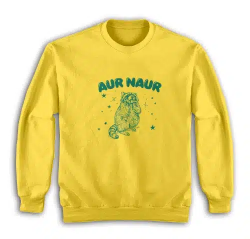 Aur Naur Raccoon Funny Meme Sweatshirt