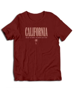 California Come For The Weather Stay Because You're Broke T-Shirt