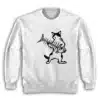 Cat Playing Fish Bone Guitar Sweatshirt