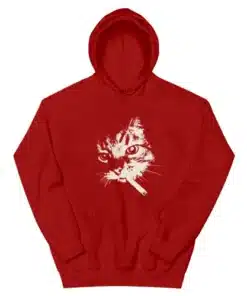 Cat Smoking Cigarette Hoodie