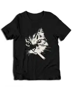 Cat Smoking Cigarette T-Shirt