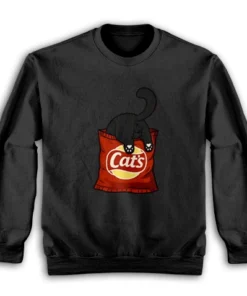 Cats Snack Funny Parody Sweatshirt