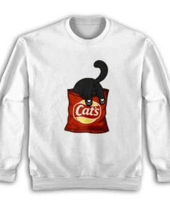Cats Snack Funny Parody Sweatshirt