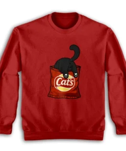 Cats Snack Funny Parody Sweatshirt