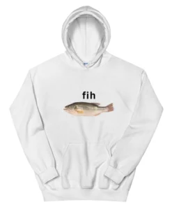 Fih Fish Meme Brain Rot Hoodie