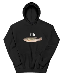 Fih Fish Meme Brain Rot Hoodie