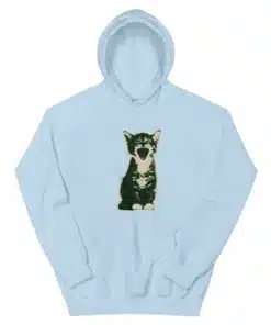 Iconic Yawning Cat Vintage Kitten Hoodie