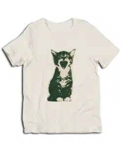 Iconic Yawning Cat Vintage Kitten T-Shirt