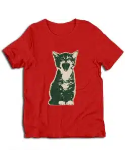 Iconic Yawning Cat Vintage Kitten T-Shirt