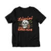 Livin' The Dream Vintage Distressed Skull T-Shirt