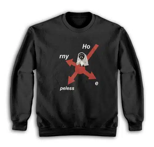 Raccoon Horny Hopeless Hoe Sweatshirt