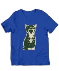 Iconic Yawning Cat Vintage Kitten T-Shirt