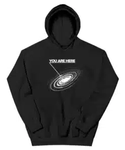 You Are Here Milky Way Galaxy Hoodie