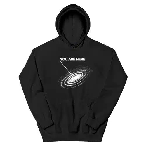You Are Here Milky Way Galaxy Hoodie