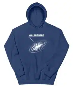 You Are Here Milky Way Galaxy Hoodie