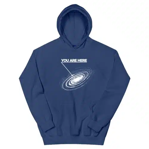 You Are Here Milky Way Galaxy Hoodie